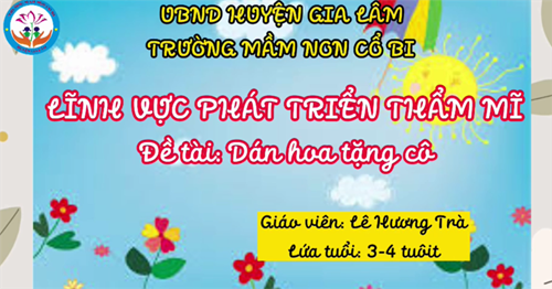 Tạo hình: Dán hoa tặng cô - MGB